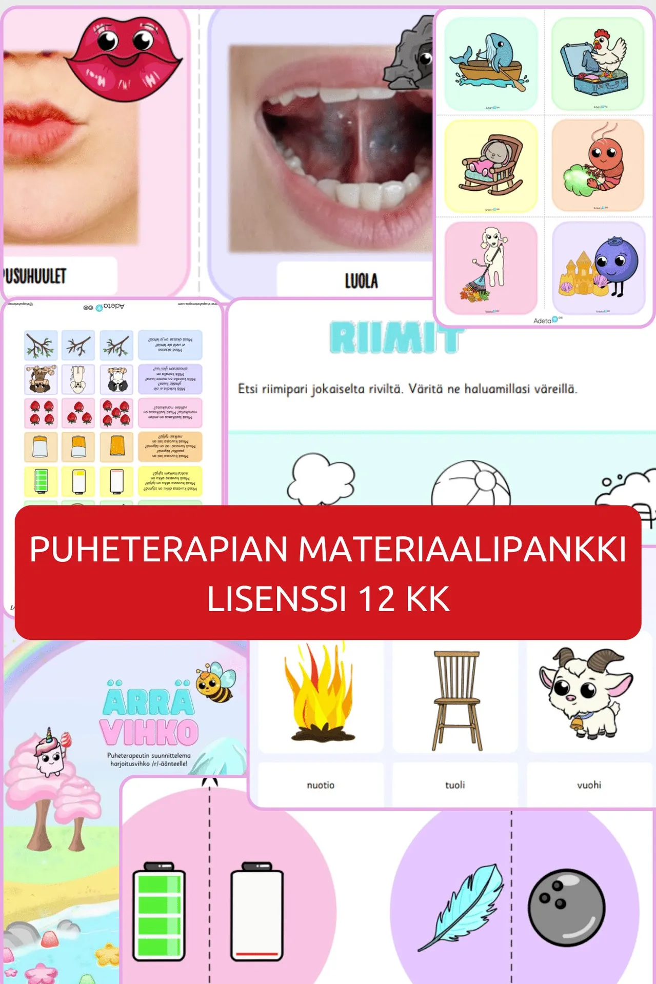 760460 puheterapian materiaalipankki kansi
